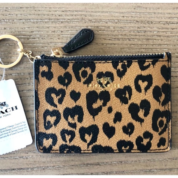 animal print coach wallet